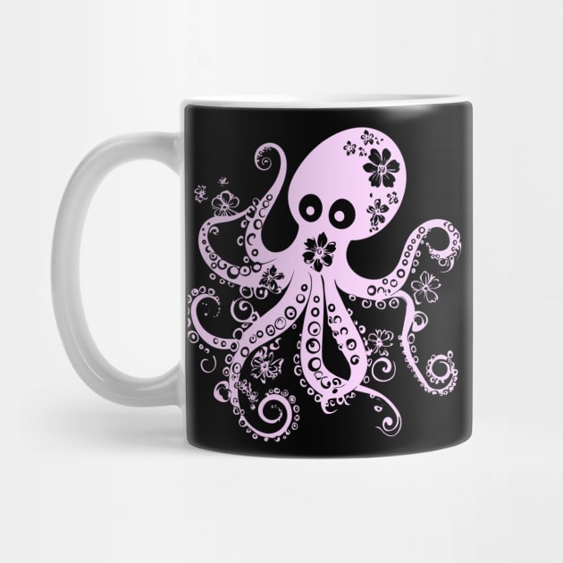 Floral Octopus – Aesthetic Sea Creature with Style by TuncGK